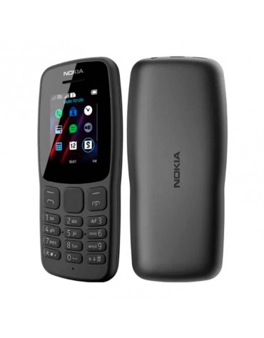 CEL NOKIA 106 SS 2G 850/1900 PRETO