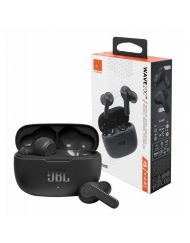 AURICULAR JBL BLUETOH WAVE 200 TWS BLACK