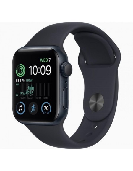 RELOGIO APPLE SE 2 GPS 40MM MIDNIGHT ALUM S/M MID SPORT BAND FNT73LL/A